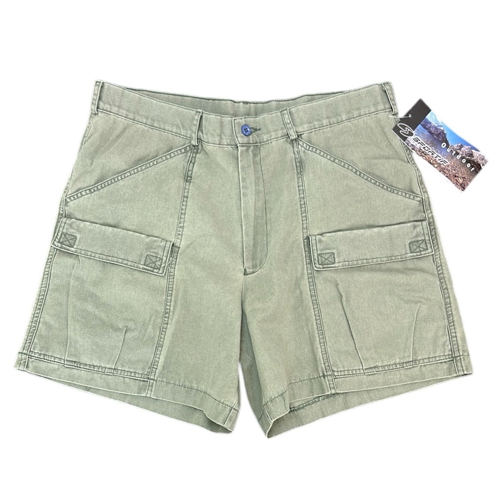Sportif Olive Flat Iron Cotton Canvas Cargo Shorts 34
Y2K Outdoor Hiking… - Picture 15 of 15